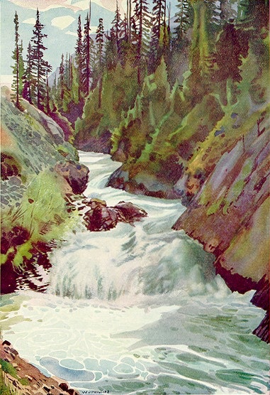 Kicking Horse River by WJ Phillips