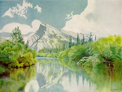 Mount Rundle by WJ Phillips