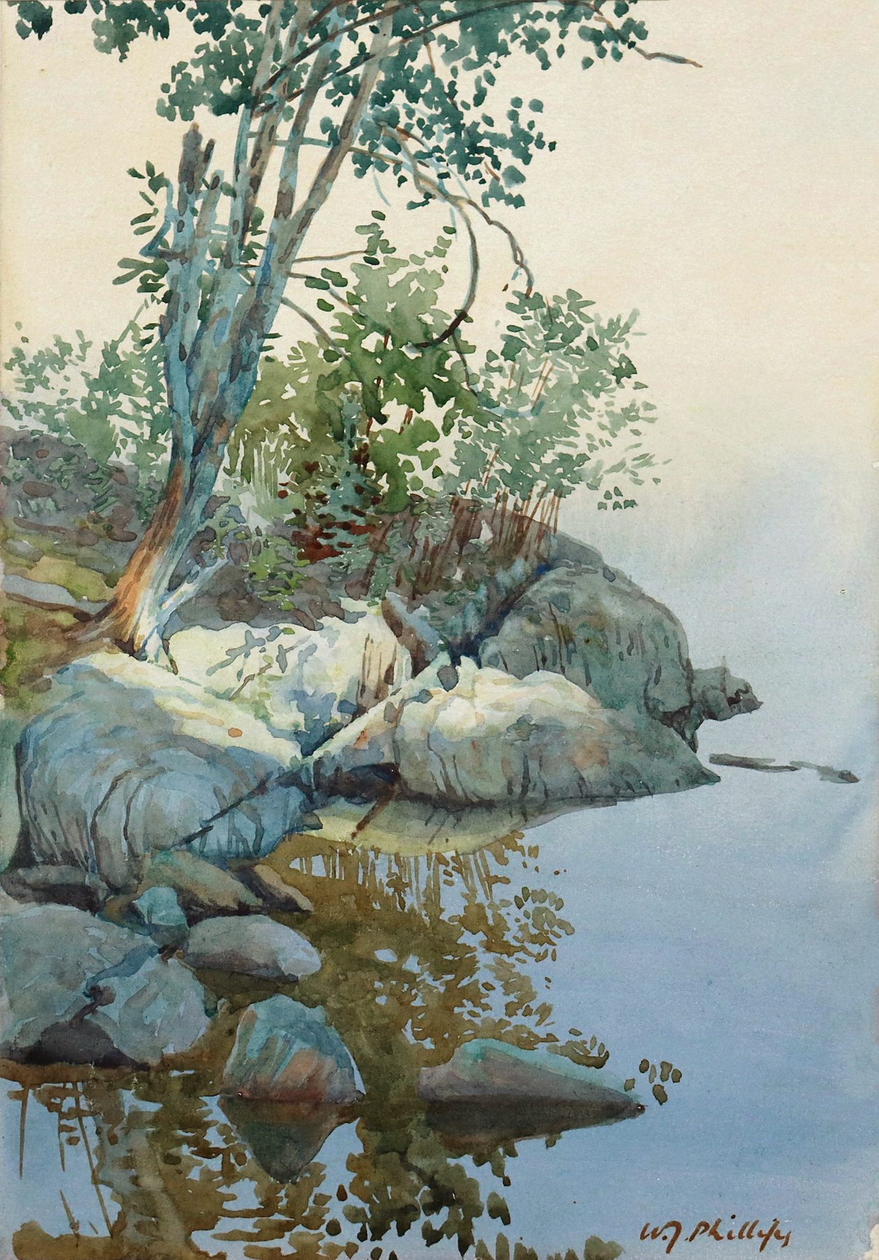 Phillips-Reflections, Lake of the Woods, c.1920-web